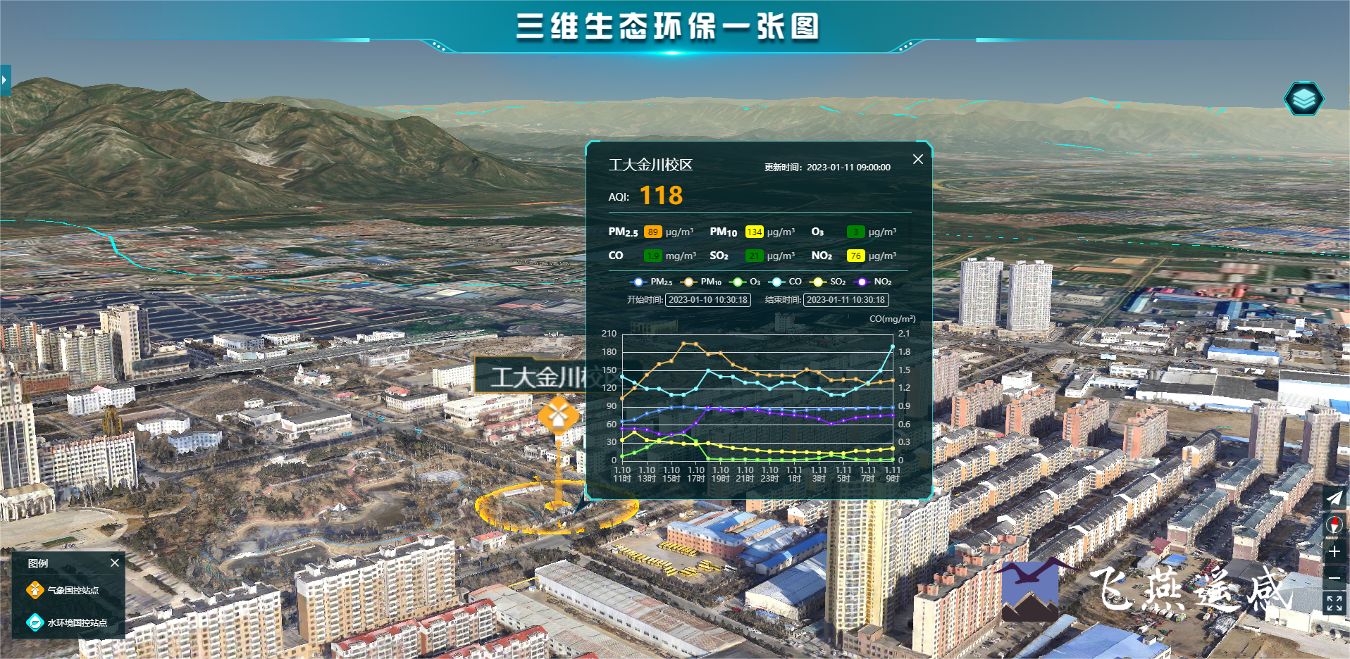 智慧環保三維可視化系統平臺，生態環境立體場景“入行入心”